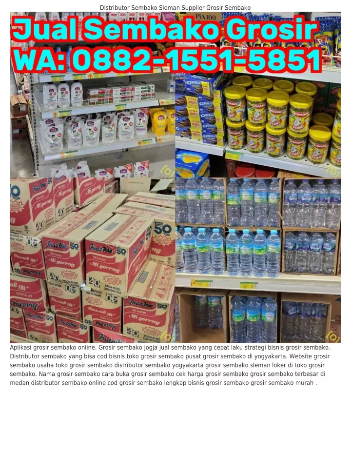 distributor sembako sleman supplier grosir sembako