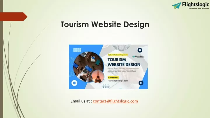 presentation on tourism website