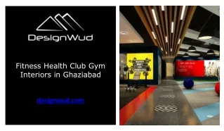 Fitness Health Club Gym Interiors in Ghaziabad