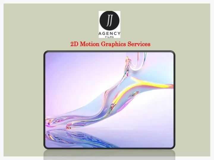 2d motion graphics services