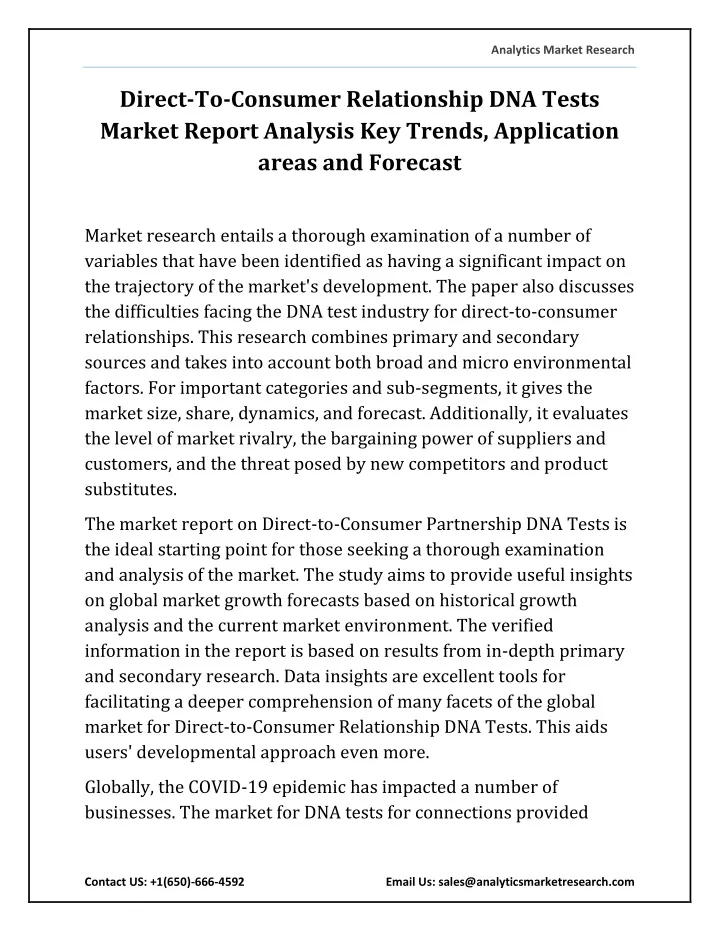 analytics market research