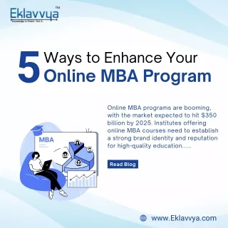 5 Ways to Enhance Your Online MBA Program