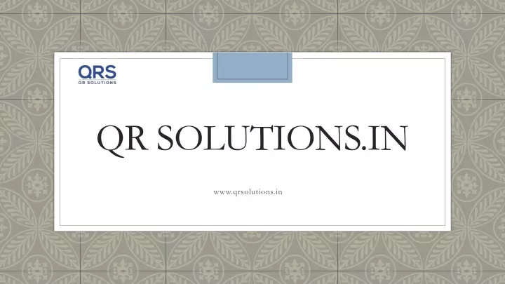 qr solutions in