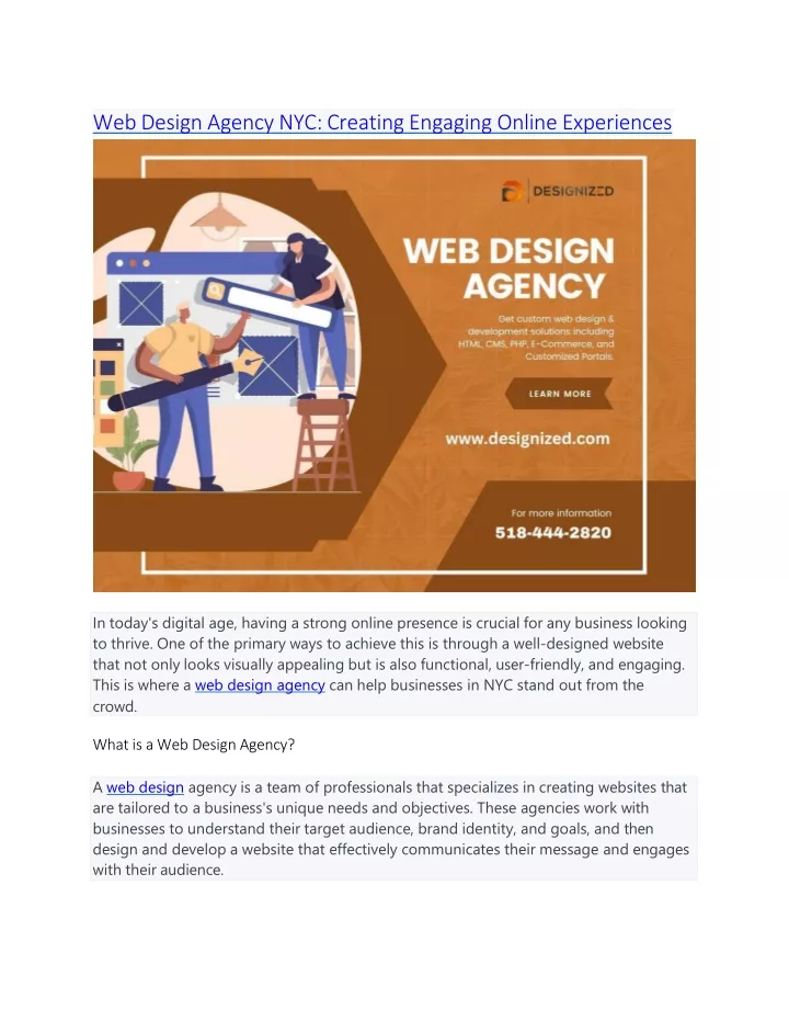 web design agency nyc creating engaging online