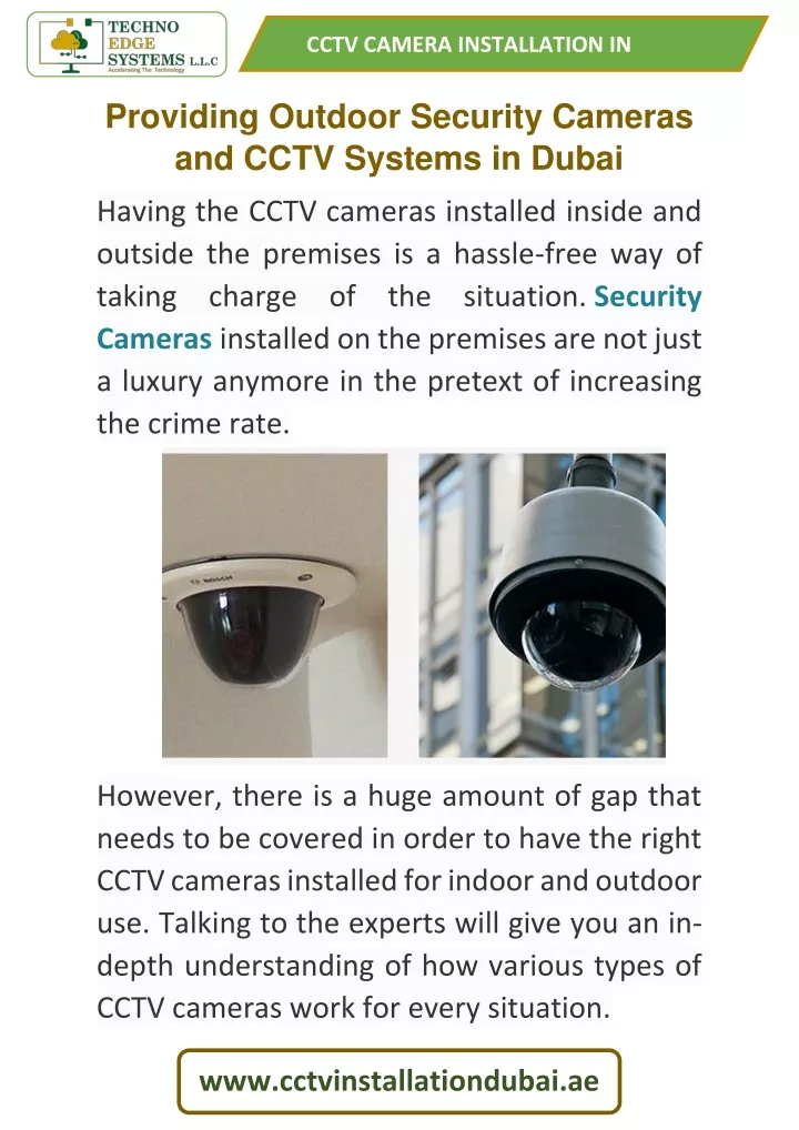 cctv camera installation in dubai