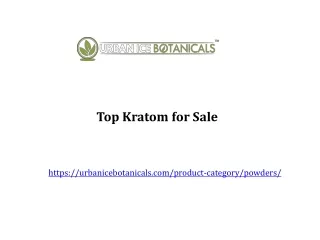 Top Kratom for Sale