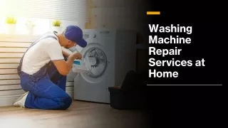 Washing machine repair service at home