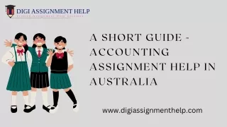 A Short Guide - Accounting Assignment Help in Australia