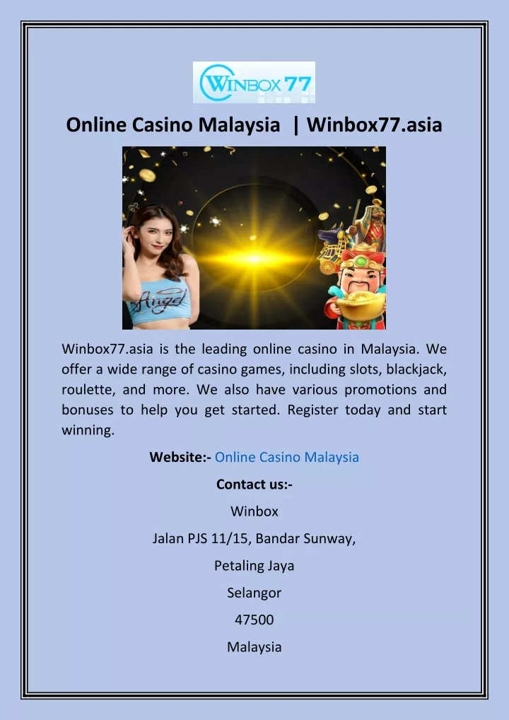 online casino malaysia winbox77 asia