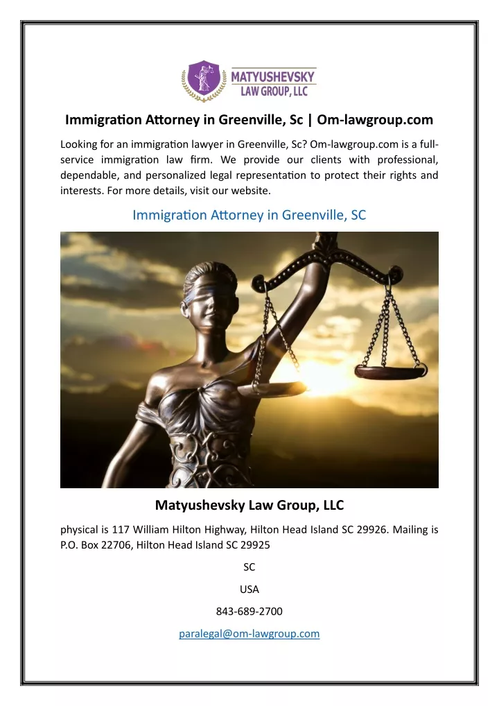 immigration attorney in greenville sc om lawgroup