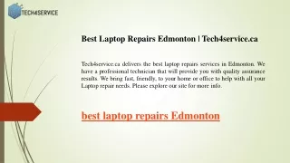 Best Laptop Repairs Edmonton  Tech4service.ca