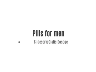 pills for men slideservecialis dosage