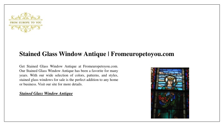 stained glass window antique fromeuropetoyou com