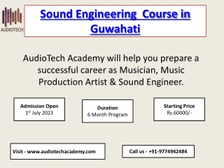 sound engineering course in guwahati