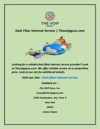 dark fiber internet service thevoipguru com