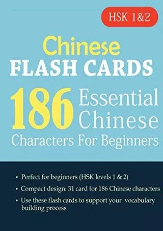chinese flash cards 186 essential chinese