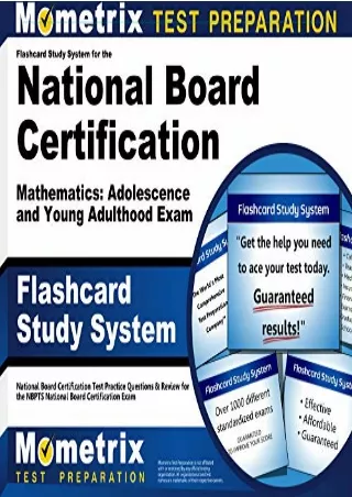 DOWNLOAD/PDF  Flashcard Study System for the National Board Certification Mathem