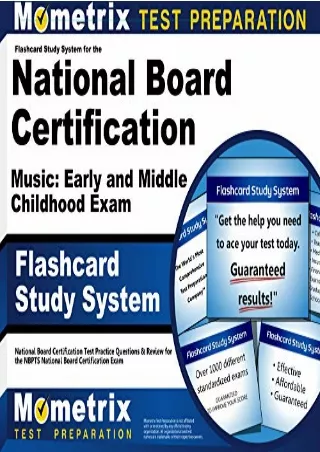 (PDF/DOWNLOAD) Flashcard Study System for the National Board Certification Music