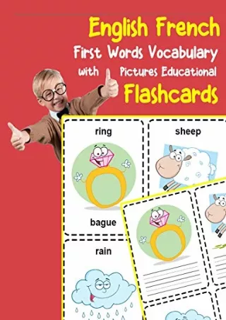(PDF/DOWNLOAD) English French First Words Vocabulary with Pictures Educational F