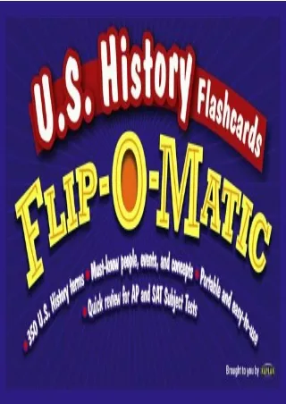 DOWNLOAD/PDF  U.S. History Flashcards Flip-O-Matic
