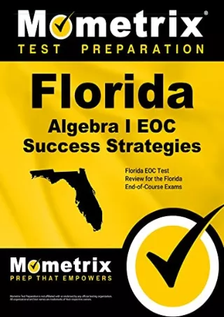 PDF/READ Florida Algebra I EOC Success Strategies Study Guide: Test Review for t