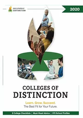 $PDF$/READ/DOWNLOAD Colleges of Distinction 2020: Checklists, Advice, and 370 Pr