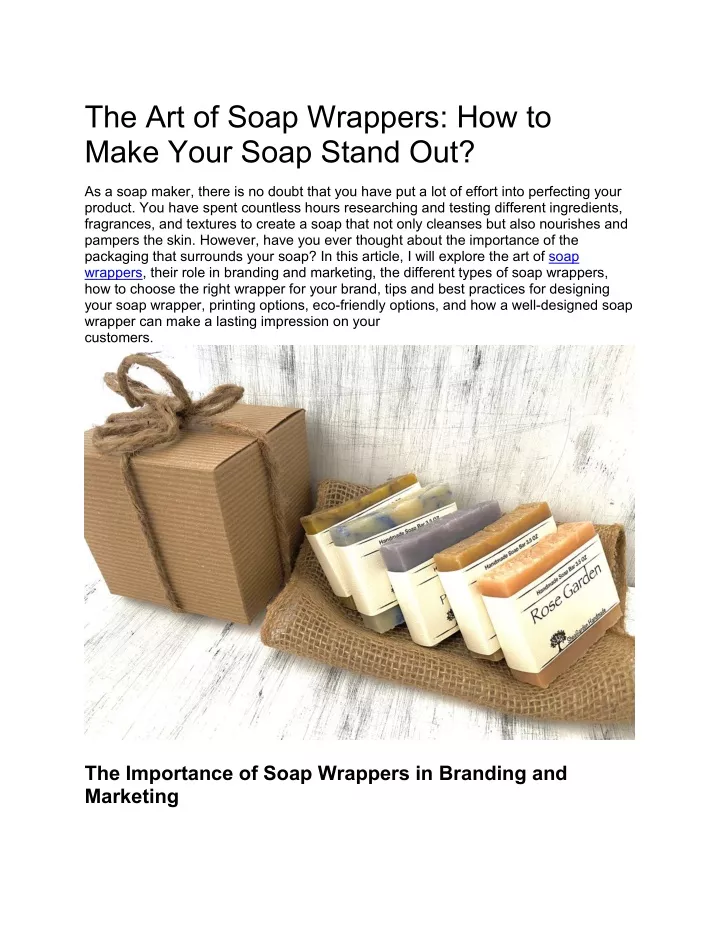 the art of soap wrappers how to make your soap