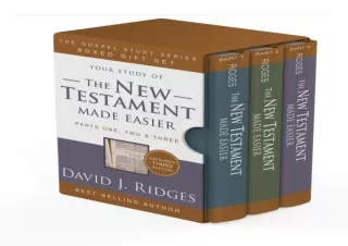 (PDF) The New Testament Made Easier, 3rd Ed. Boxed Set: Study Guide for the Full