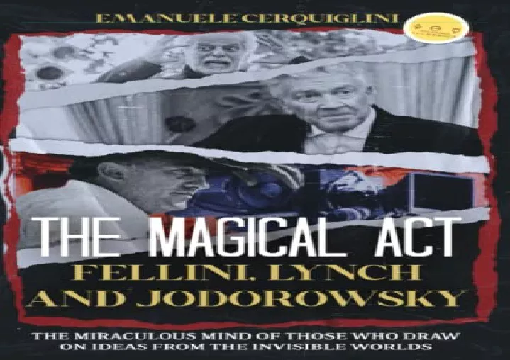pdf the magical act fellini lynch and jodorowsky