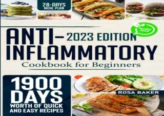 PDF Anti-Inflammatory Cookbook for Beginners: Detox and Rejuvenate Your Body by