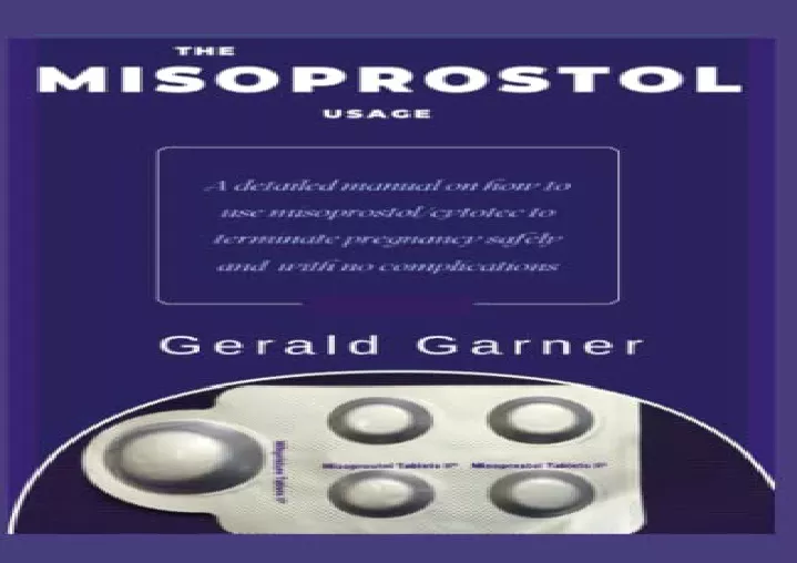 pdf the misoprostol usage a detailed manual