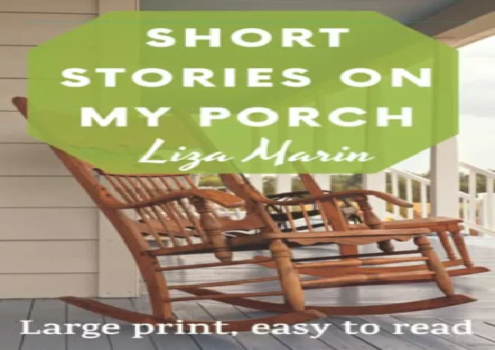 pdf short stories on my porch large print fiction