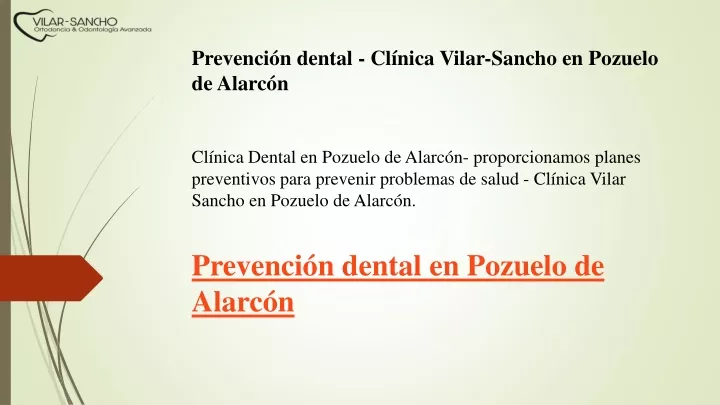 prevenci n dental cl nica vilar sancho en pozuelo