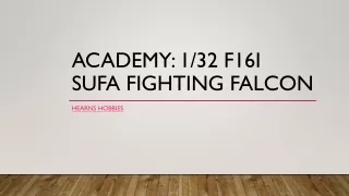 F16I SUFA Fighting Falcon