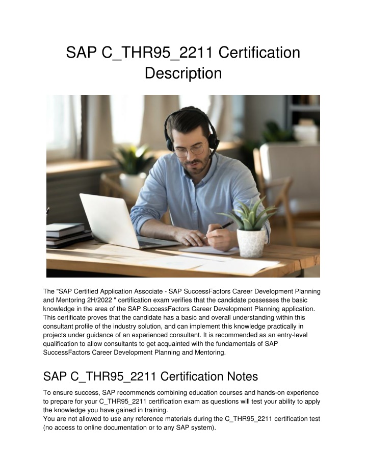 sap c thr95 2211 certification description