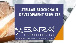 stellar blockchain development services