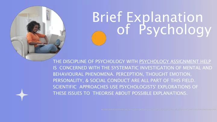 brief explanation of psychology