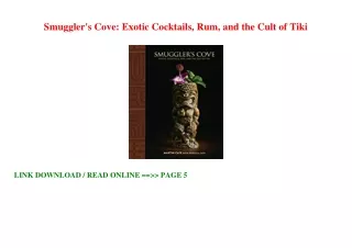 (*EPUB/PDF)->DOWNLOAD Smuggler's Cove: Exotic Cocktails  Rum  and the Cult of Ti