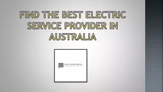 Searching For The Best Electric Service Provider In Australia