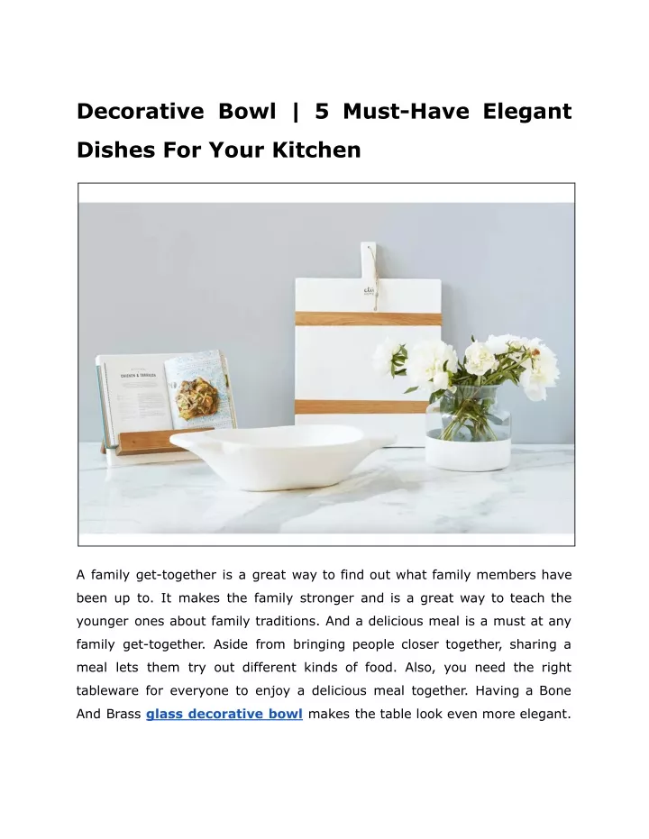 decorative bowl 5 must have elegant