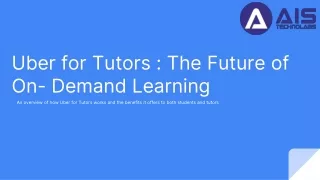 uber for tutors the future of on demand learning