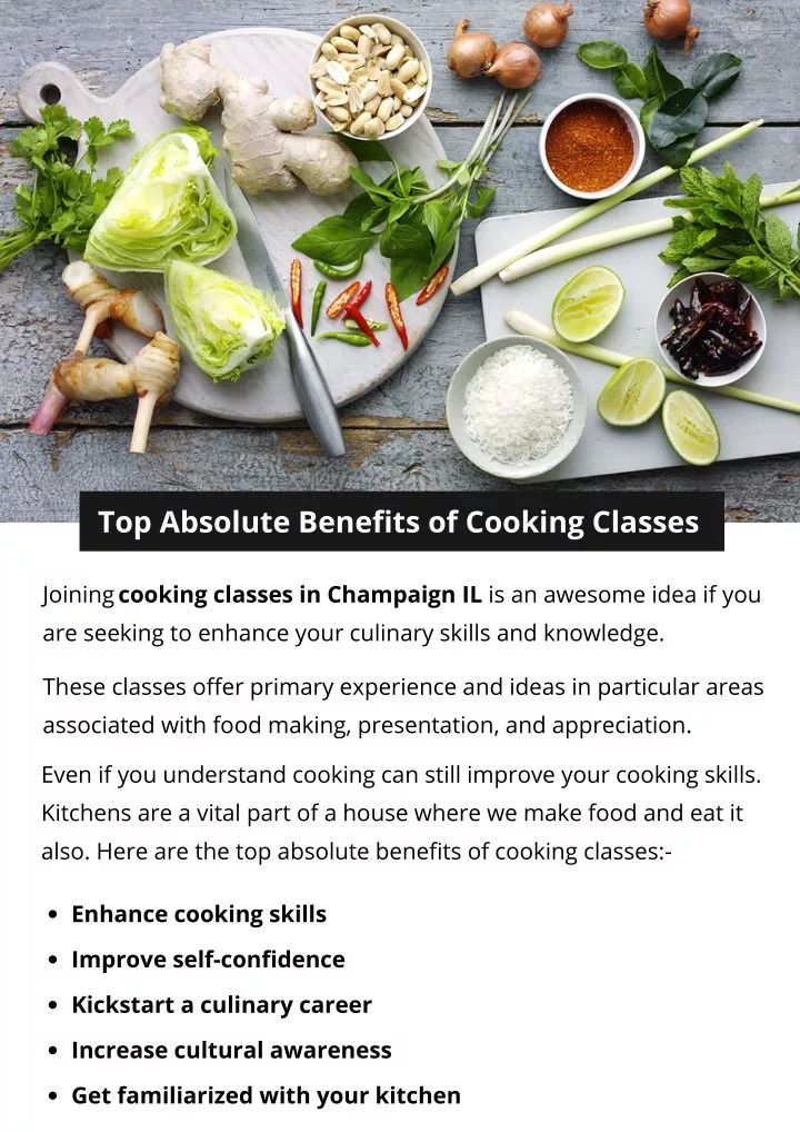 top absolute benefits of cooking classes