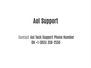 Aol Support +1-(855) 359-2550 | Aol Tech Support Phone Number