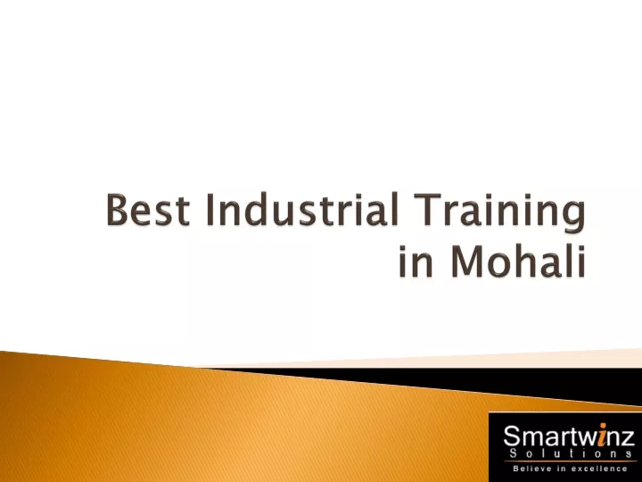 best industrial training in mohali