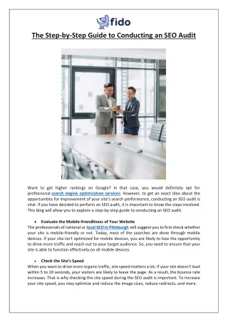 the step by step guide to conducting an seo audit