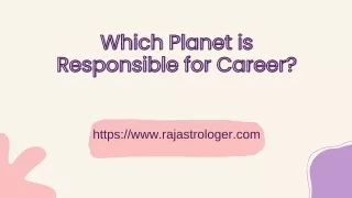 Which Planet is Responsible for Career