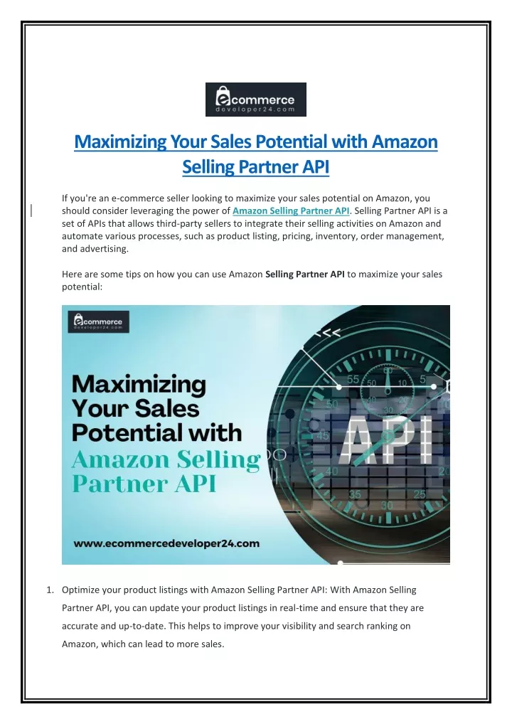 maximizing your sales potential with amazon