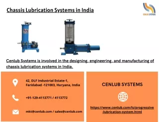 chassis lubrication systems in india