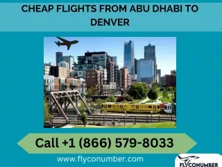 Cheap flights from Abu Dhabi to Denver Flyconumber