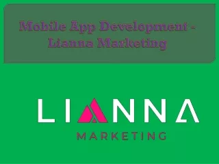 mobile app development lianna marketing